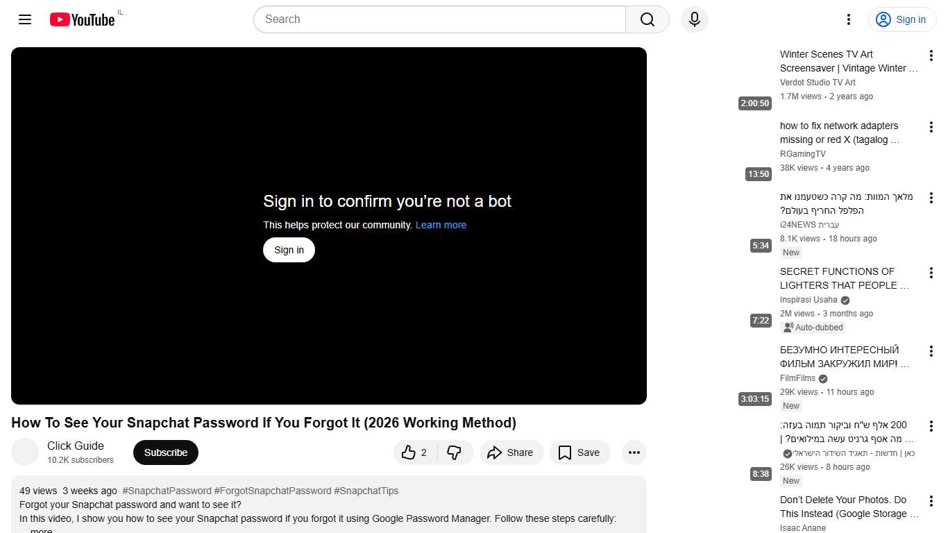 How To See Your Snapchat Password If You Forgot It (2026 Working Method) - YouTube
